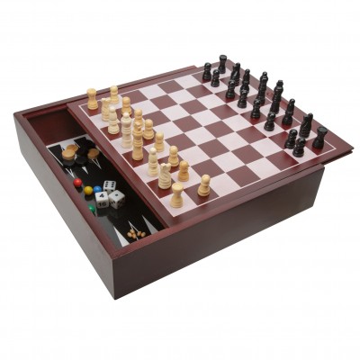 Ideal Premium Wood Cabinet 10 Game Set   563189400